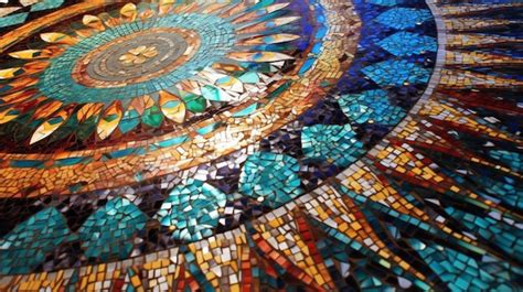   L'Antico Guardiano del Sole: Un Mosaico di Colori Vibrant e Simboli Misteriosi!